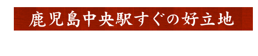 鹿児島中央駅すぐの好立地