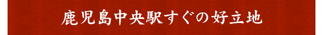鹿児島中央駅すぐの好立地